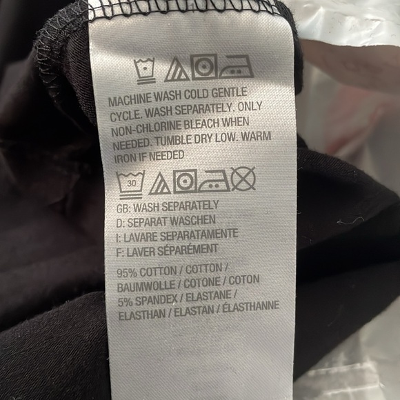 2 piece 1XL Black tank and Eyelet button down shirt. Denim and Company from QVC - Picture 5 of 6